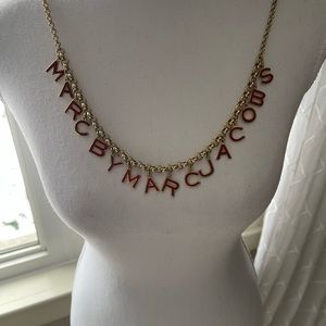 Marc Jacobs necklace is 2ft 10 inches long ..Can be worn as a trendy chain belt